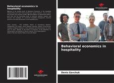 Couverture de Behavioral economics in hospitality