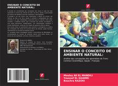 Couverture de ENSINAR O CONCEITO DE AMBIENTE NATURAL: