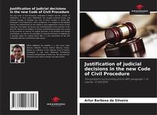 Copertina di Justification of judicial decisions in the new Code of Civil Procedure