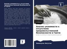 Capa do livro de Анализ уязвимости к отсутствию продовольственной безопасности в Гаити: 