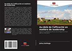 Au-delà de l'efficacité en matière de leadership kitap kapağı