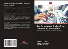 Sur le langage inclusif en français et en anglais kitap kapağı