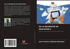 Capa do livro de DE LA RECHERCHE EN ÉDUCATION II 