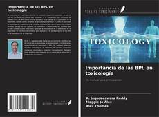 Portada del libro de Importancia de las BPL en toxicología