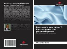 Portada del libro de Rousseau's analysis of St Pierre's project for perpetual peace