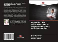 Обложка Résolution des métonymies par la reconnaissance des entités nommées