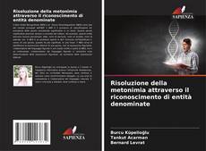 Risoluzione della metonimia attraverso il riconoscimento di entità denominate kitap kapağı