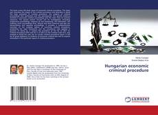 Bookcover of Hungarian economic criminal procedure