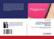 Copertina di A Forensic Linguistic Analysis of Plagiarism Practices