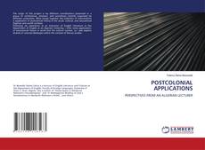 Couverture de POSTCOLONIAL APPLICATIONS