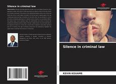 Copertina di Silence in criminal law