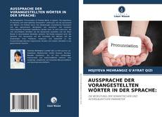 Bookcover of AUSSPRACHE DER VORANGESTELLTEN WÖRTER IN DER SPRACHE: