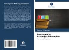 Couverture de Lesungen in Bildungsphilosophie