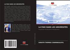 Buchcover von LA PAIX DANS LES UNIVERSITÉS