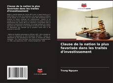 Buchcover von Clause de la nation la plus favorisée dans les traités d'investissement