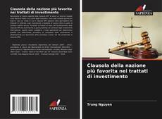 Capa do livro de Clausola della nazione più favorita nei trattati di investimento 