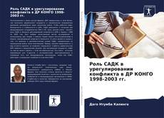 Роль САДК в урегулировании конфликта в ДР КОНГО 1998-2003 гг. kitap kapağı