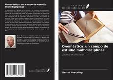 Capa do livro de Onomástica: un campo de estudio multidisciplinar 