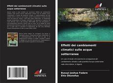 Capa do livro de Effetti dei cambiamenti climatici sulle acque sotterranee 