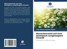 Capa do livro de Menschenrecht auf eine ökologisch ausgewogene Umwelt 