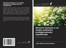 Portada del libro de Derecho humano a un medio ambiente ecológicamente equilibrado