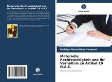 Capa do livro de Materielle Rechtswidrigkeit und ihr Verhältnis zu Artikel 19 N.A.C. 