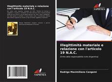 Buchcover von Illegittimità materiale e relazione con l'articolo 19 N.A.C.