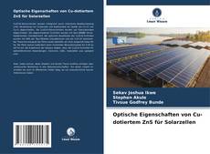 Capa do livro de Optische Eigenschaften von Cu-dotiertem ZnS für Solarzellen 