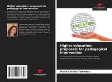 Couverture de Higher education: proposals for pedagogical intervention