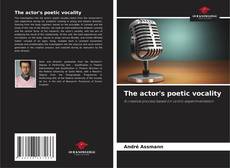 Portada del libro de The actor's poetic vocality