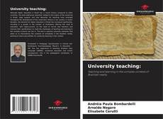 Bookcover of University teaching: