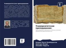 Университетское преподавание:的封面