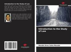 Bookcover of Introduction to the Study of Law