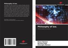 Philosophy of law.的封面
