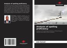 Bookcover of Analysis of spelling proficiency