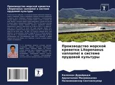 Производство морской креветки Litopenaeus vannamei в системе прудовой культуры的封面