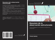 Couverture de Resumen de la observación estructurada