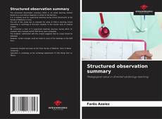 Buchcover von Structured observation summary