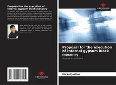 Buchcover von Proposal for the execution of internal gypsum block masonry