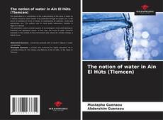 Bookcover of The notion of water in Ain El Hûts (Tlemcen)