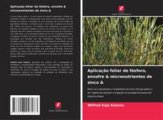 Buchcover von Aplicação foliar de fósforo, enxofre & micronutrientes de zinco &