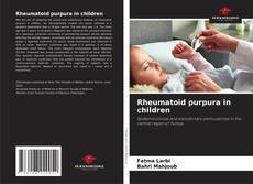 Bookcover of Rheumatoid purpura in children