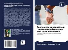 Обложка Анализ криминализации гомотрансфобии после внесения изменений