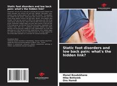 Bookcover of Static foot disorders and low back pain: what's the hidden link?