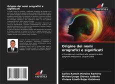 Bookcover of Origine dei nomi orografici e significati