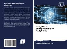 Capa do livro de Сущность синхротронного излучения 