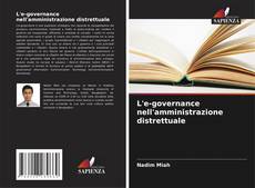 Bookcover of L'e-governance nell'amministrazione distrettuale