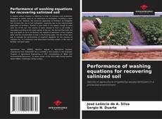 Copertina di Performance of washing equations for recovering salinized soil