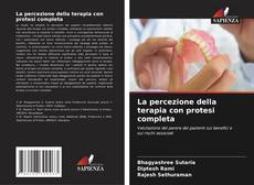 Bookcover of La percezione della terapia con protesi completa