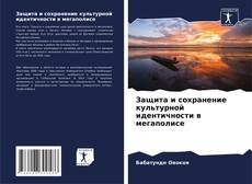 Bookcover of Защита и сохранение культурной идентичности в мегаполисе